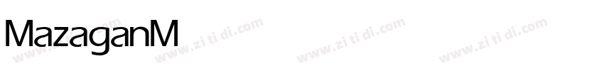 Mazagan Medium字体转换